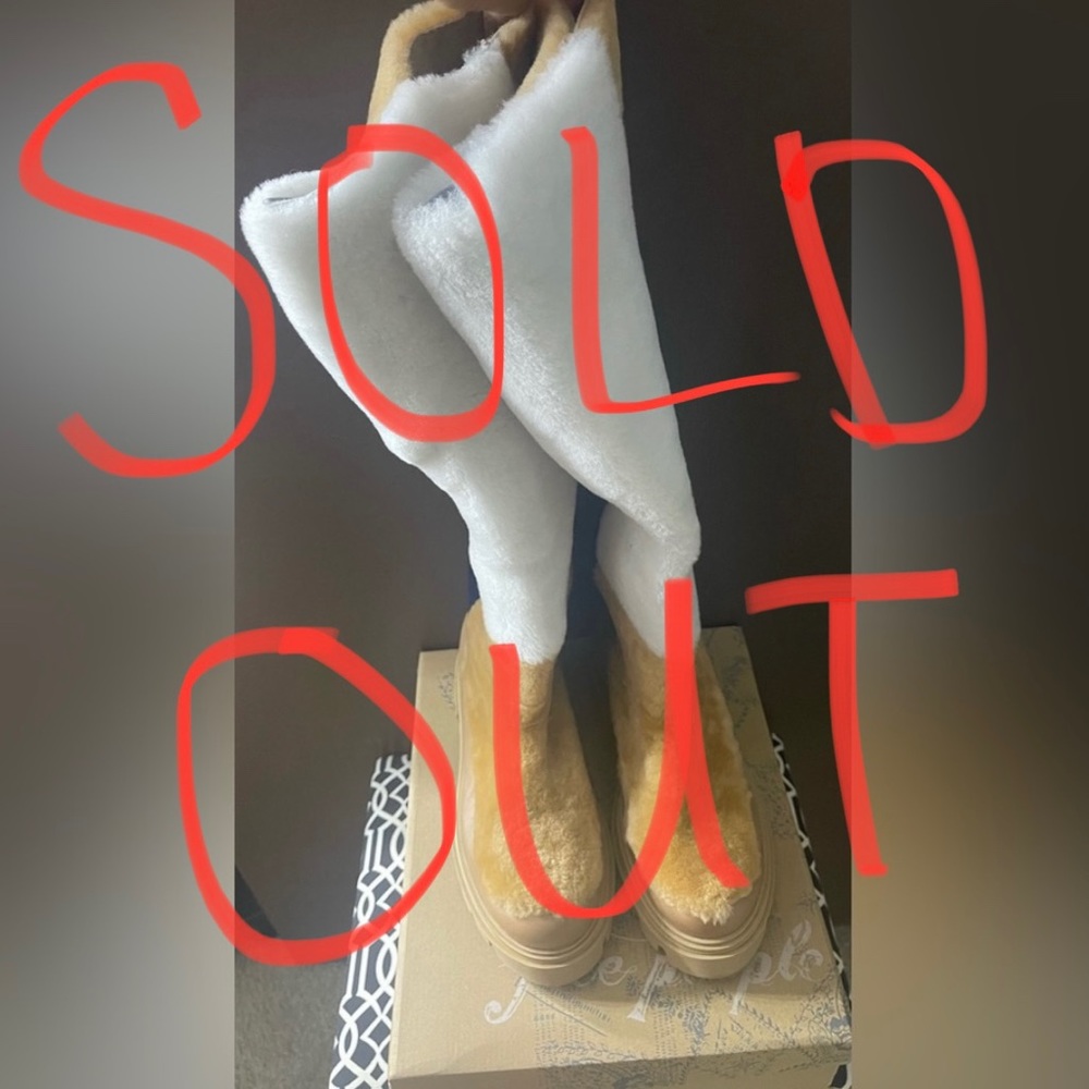 Free People Happy Thoughts Fur Boots